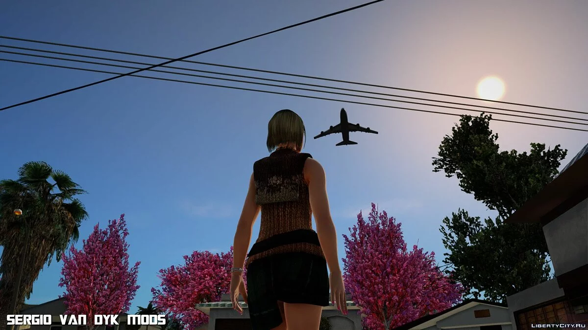 Наотора Ли в одежде Эшли Грэхэм из Resident Evil 4 / GTA San Andreas
