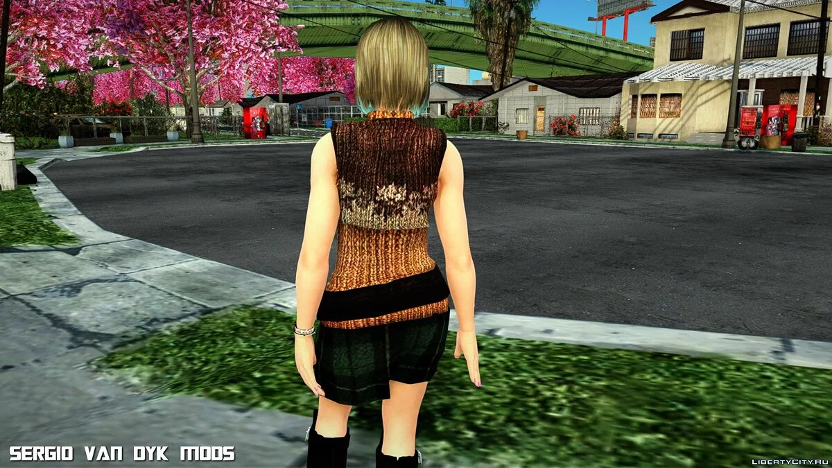 Наотора Ли в одежде Эшли Грэхэм из Resident Evil 4 / GTA San Andreas