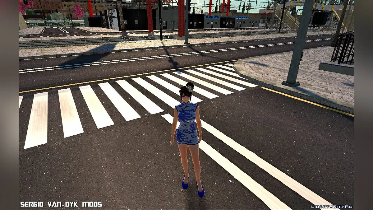 Наотора Ли в платье ципао / GTA San Andreas