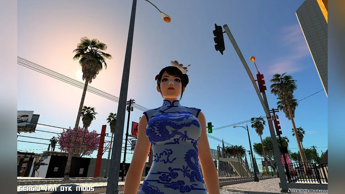 Наотора Ли в платье ципао / GTA San Andreas