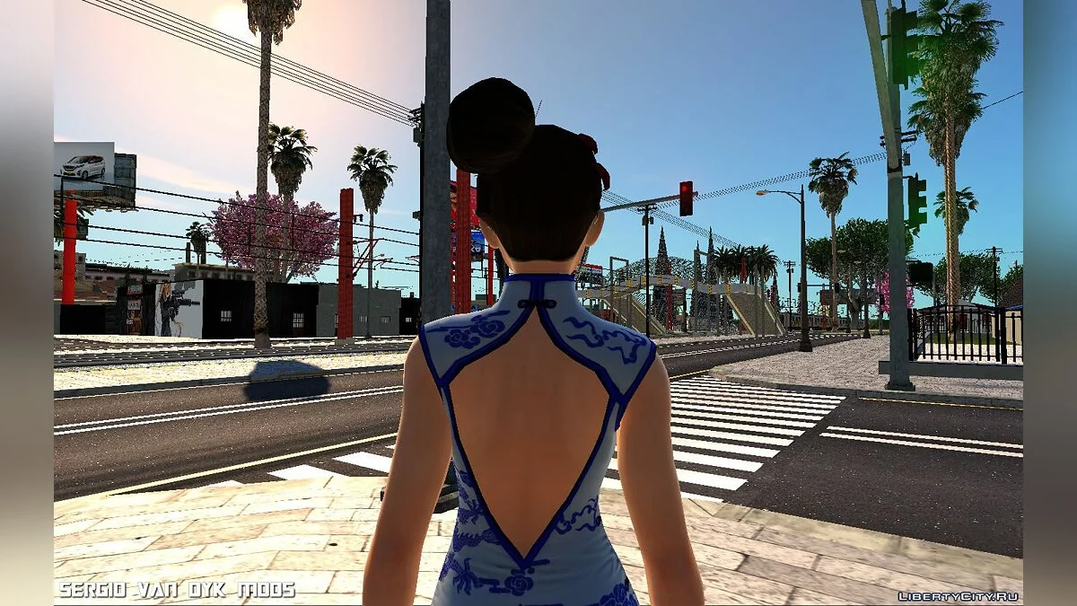 Наотора Ли в платье ципао / GTA San Andreas