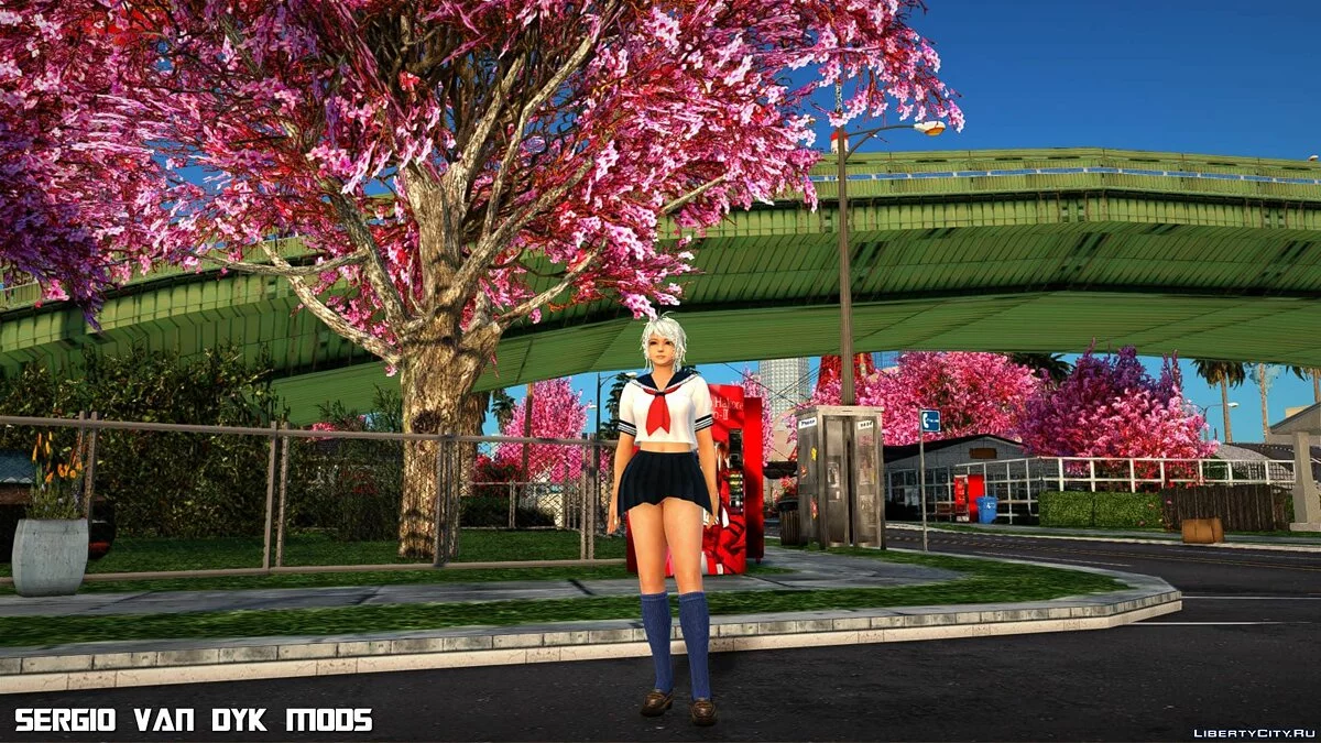 Пэтти в белой морской форме из Dead or Alive Xtreme Venus Vacation / GTA San Andreas