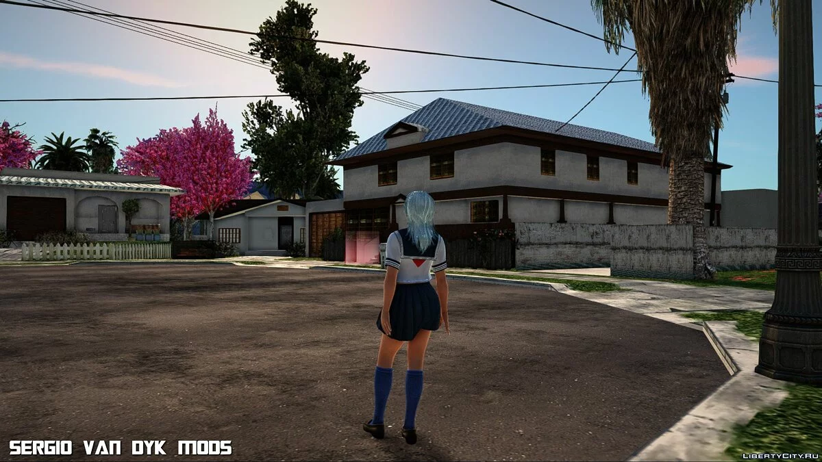 Пэтти в белой морской форме из Dead or Alive Xtreme Venus Vacation / GTA San Andreas