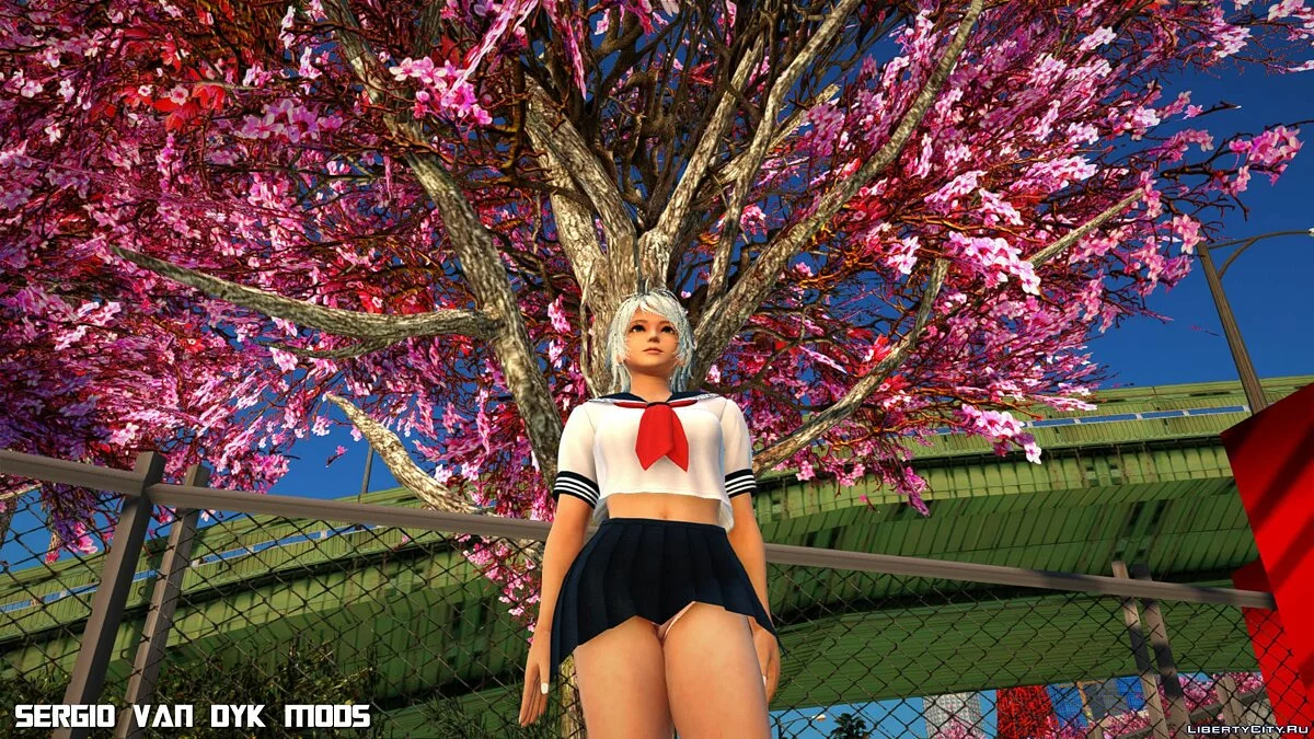 Пэтти в белой морской форме из Dead or Alive Xtreme Venus Vacation / GTA San Andreas