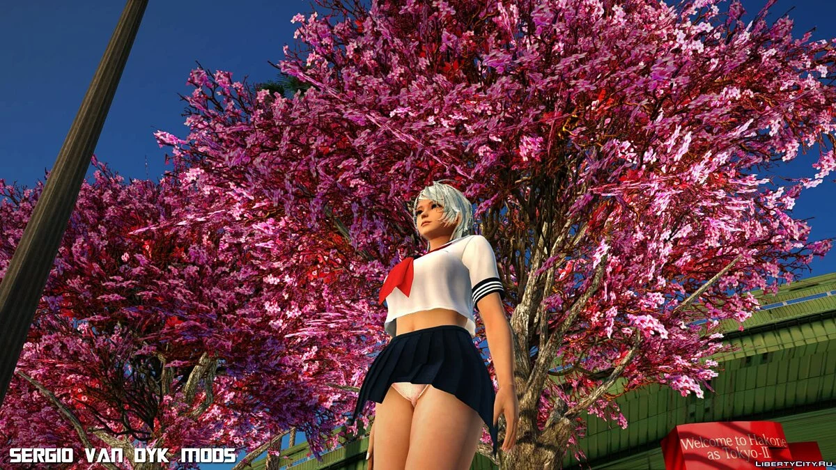 Пэтти в белой морской форме из Dead or Alive Xtreme Venus Vacation / GTA San Andreas