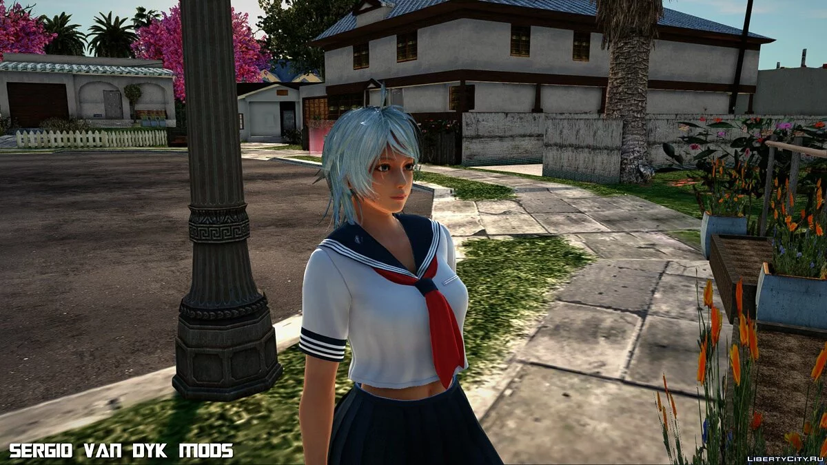 Пэтти в белой морской форме из Dead or Alive Xtreme Venus Vacation / GTA San Andreas