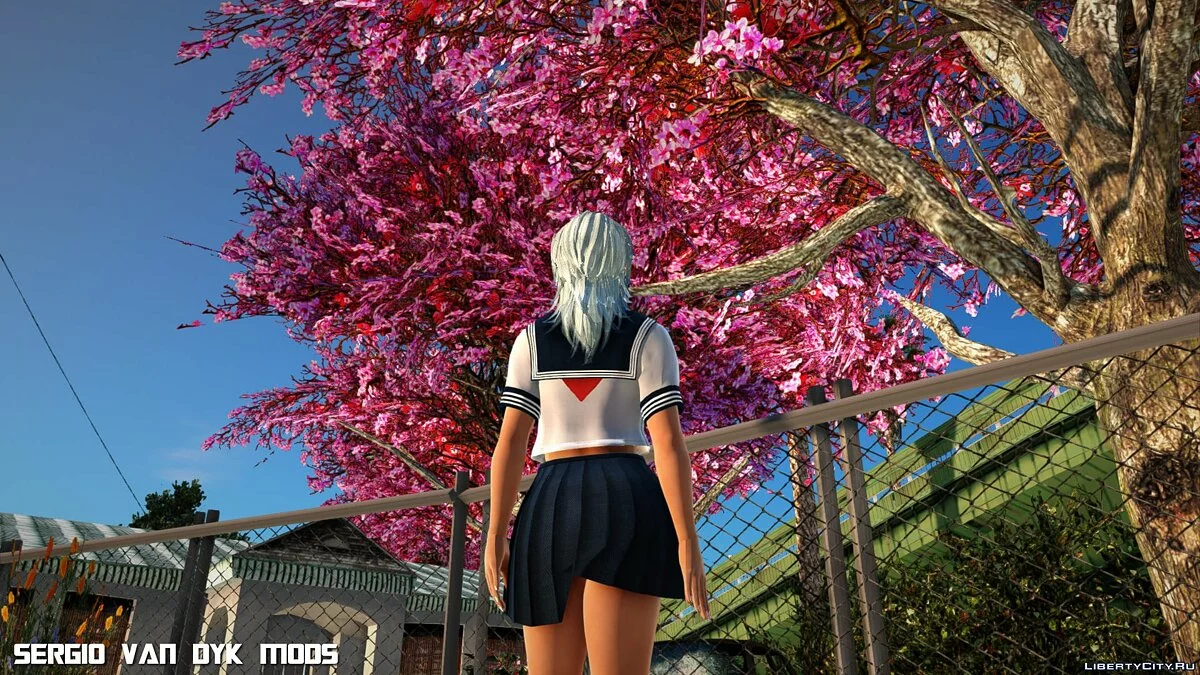 Пэтти в белой морской форме из Dead or Alive Xtreme Venus Vacation / GTA San Andreas