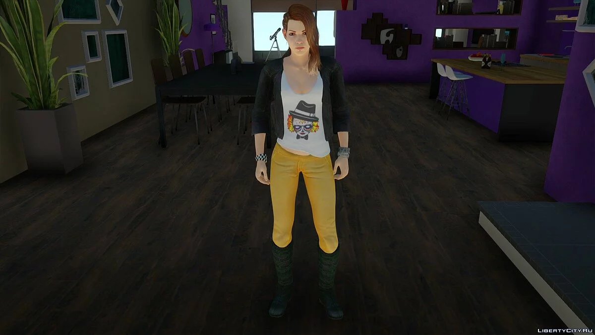 Шелли Харрисон из Bombshell в повседневной одежде / GTA San Andreas