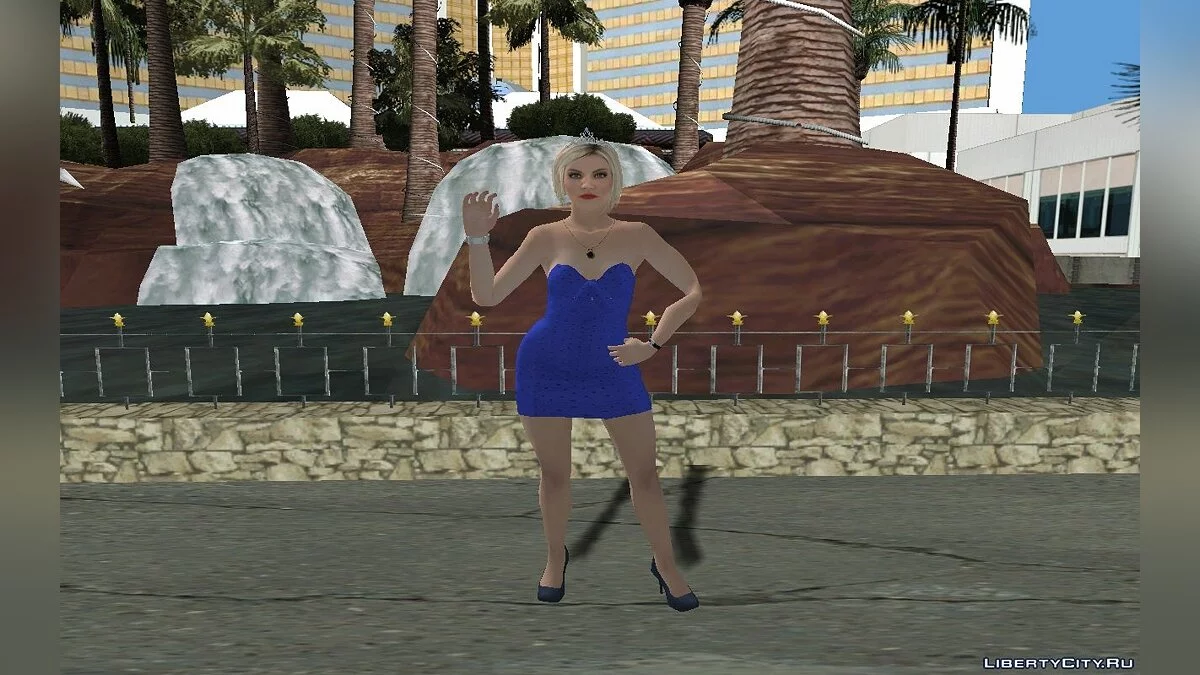 Агата Бейкер из GTA Online в платье (Casino And Resort) / GTA San Andreas