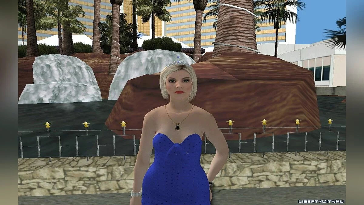 Агата Бейкер из GTA Online в платье (Casino And Resort) / GTA San Andreas