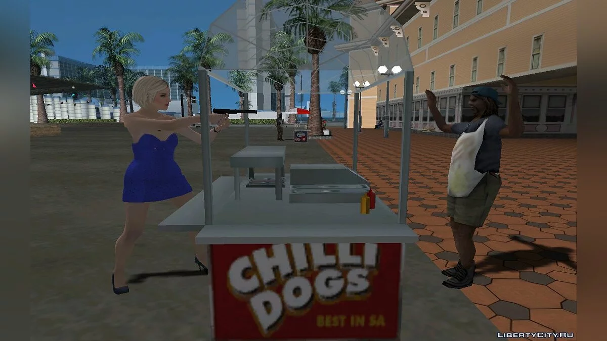 Агата Бейкер из GTA Online в платье (Casino And Resort) / GTA San Andreas