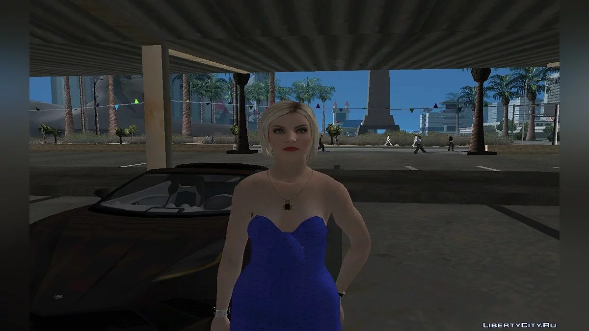 Агата Бейкер из GTA Online в платье (Casino And Resort) / GTA San Andreas