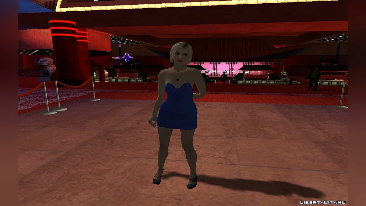 Агата Бейкер из GTA Online в платье (Casino And Resort) / GTA San Andreas