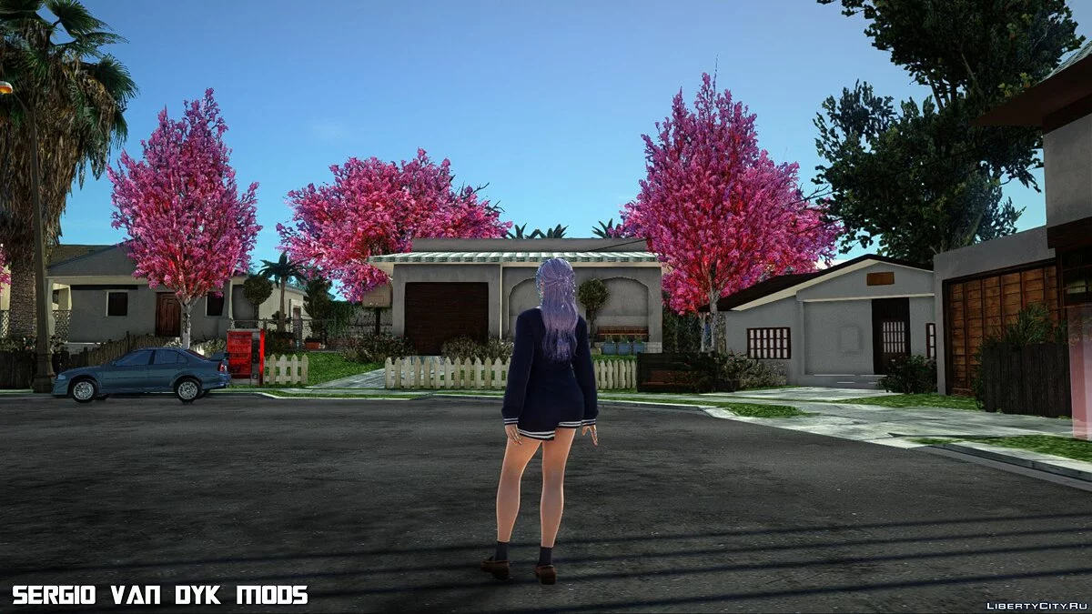 Фиона в школьной форме из Dead or Alive Xtreme Venus Vacation / GTA San Andreas