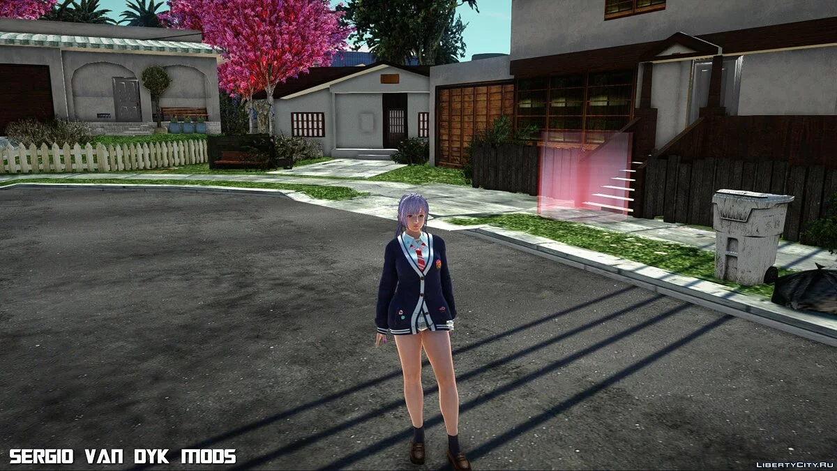 Фиона в школьной форме из Dead or Alive Xtreme Venus Vacation / GTA San Andreas