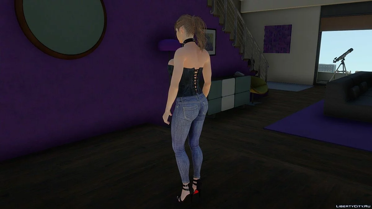 Клэр Редфилд в корсете / GTA San Andreas