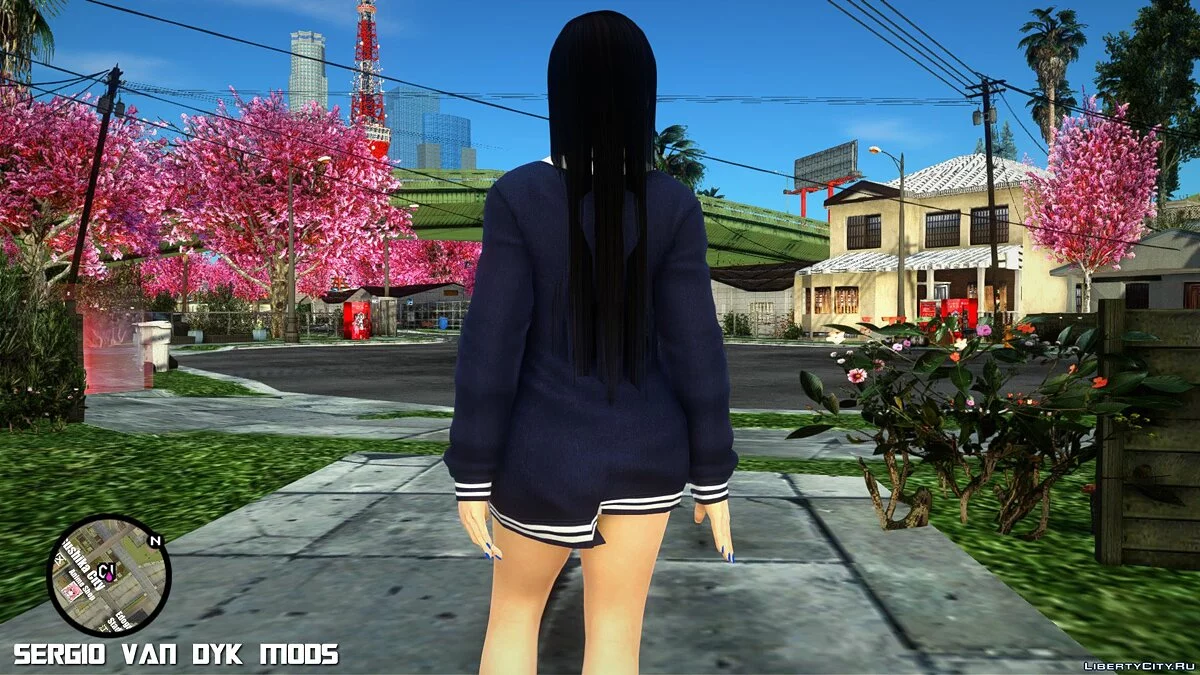 Кокоро в школьной форме из Dead or Alive Xtreme Venus Vacation / GTA San Andreas