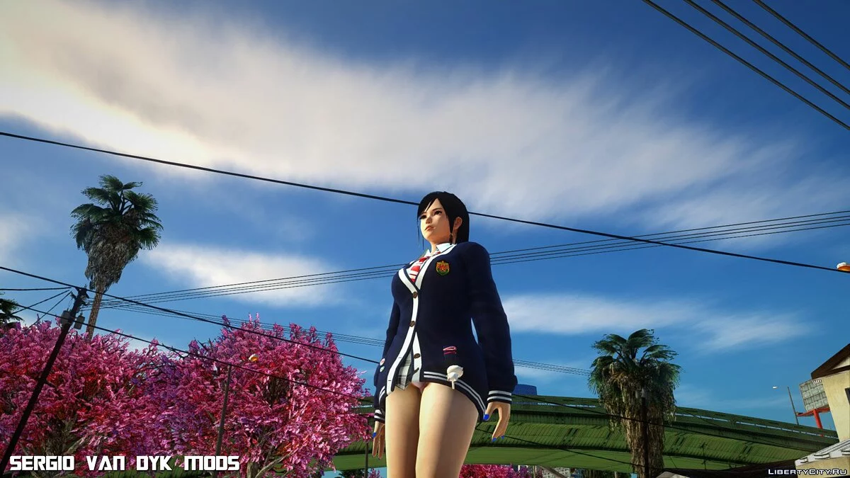 Кокоро в школьной форме из Dead or Alive Xtreme Venus Vacation / GTA San Andreas