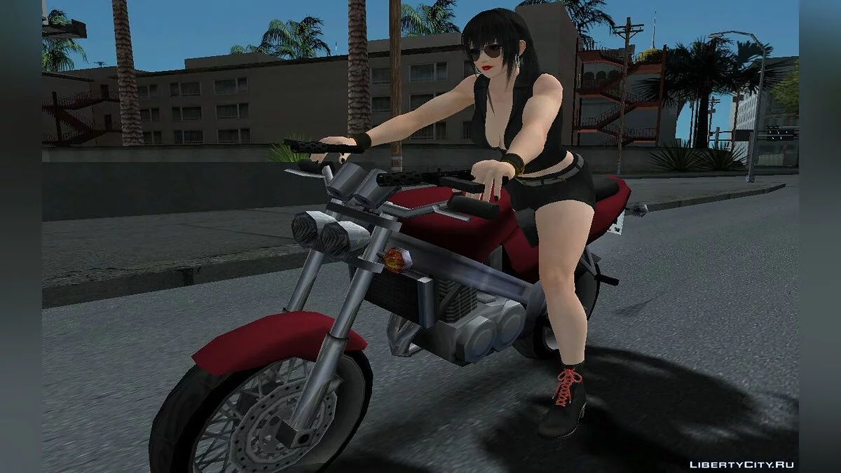 Миса Асаги в коротком, кожаном костюме / GTA San Andreas