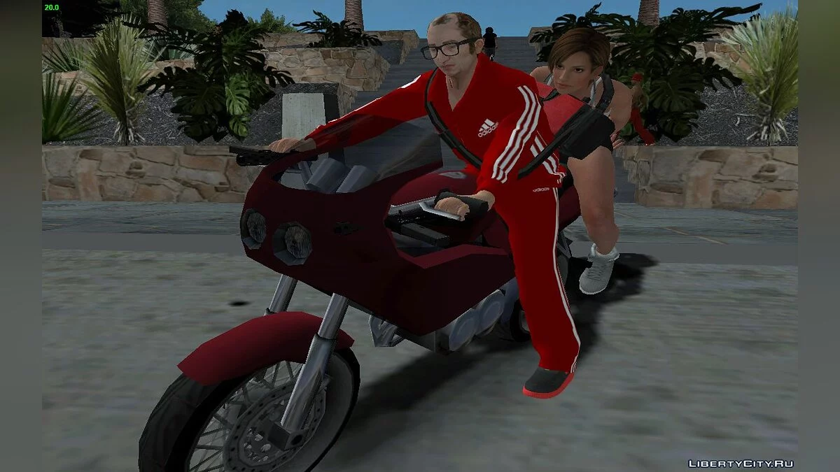 Новый скин Розенберга V2 (Спортивный костюм Адидас) / GTA San Andreas