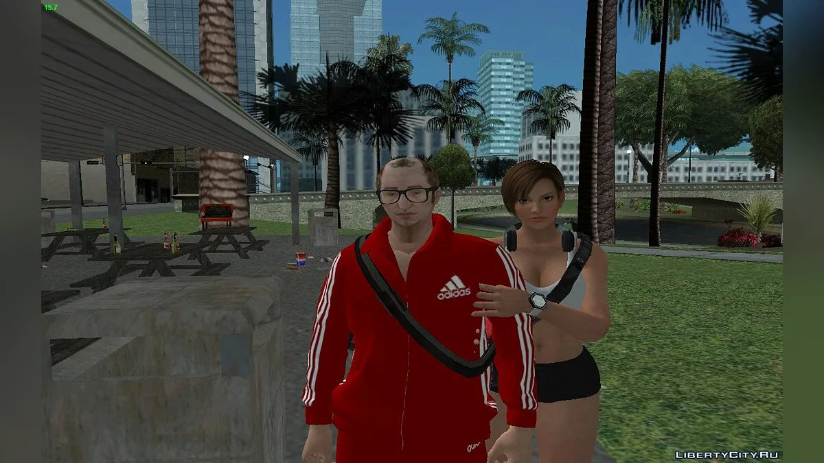 Новый скин Розенберга V2 (Спортивный костюм Адидас) / GTA San Andreas