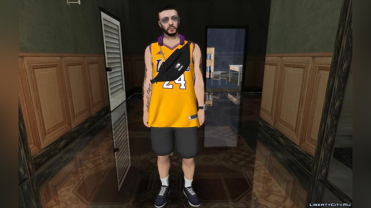 Скачать Рандомный скин из GTA Online #24 (Форма Коби из Los Angeles Lakers)  для GTA San Andreas