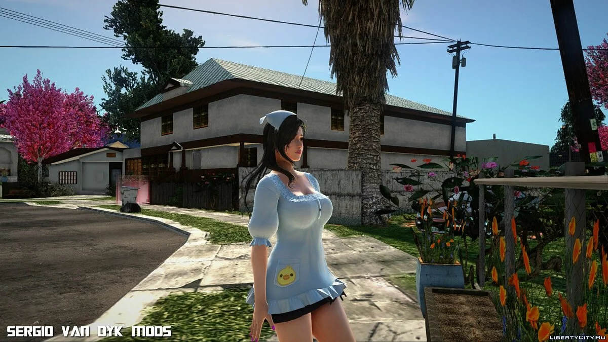 Саюри - Hohoemi Biyori SSR из Dead or Alive Xtreme Venus Vacation / GTA San Andreas