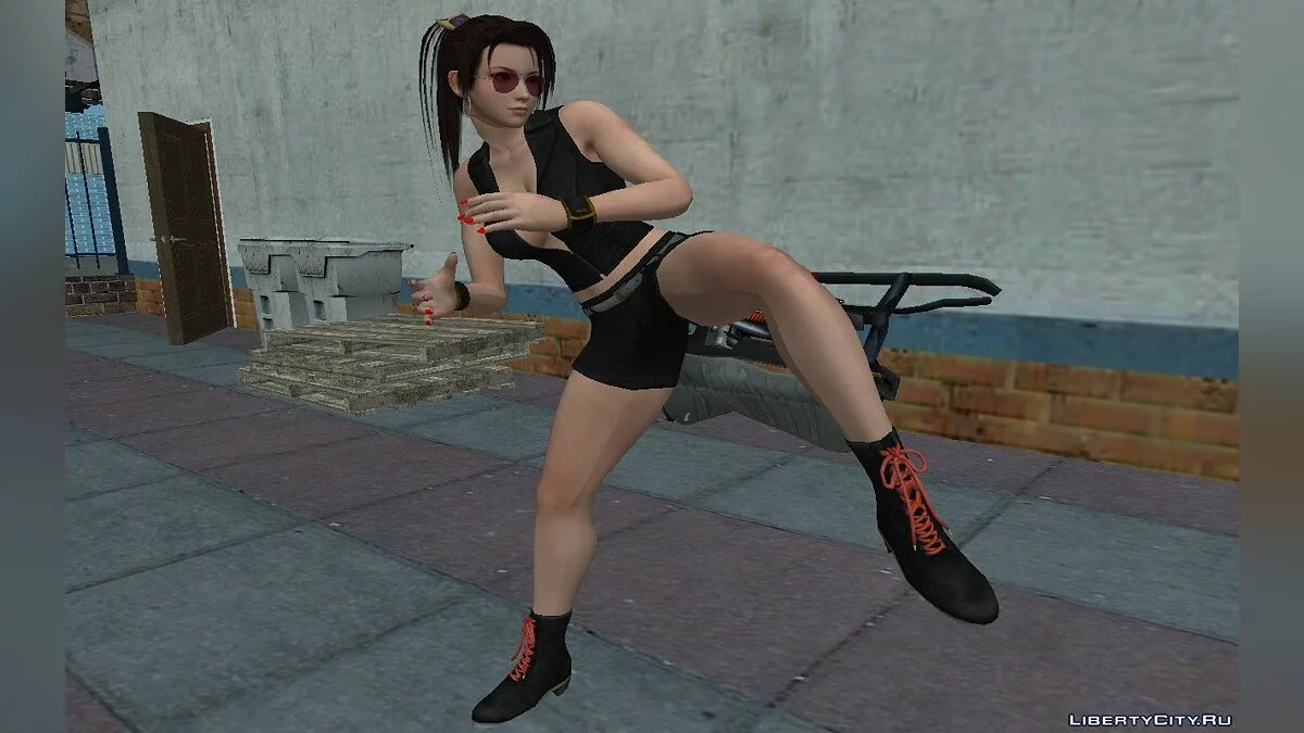 Soul Calibur Taki Short Short Leather Suit / GTA San Andreas
