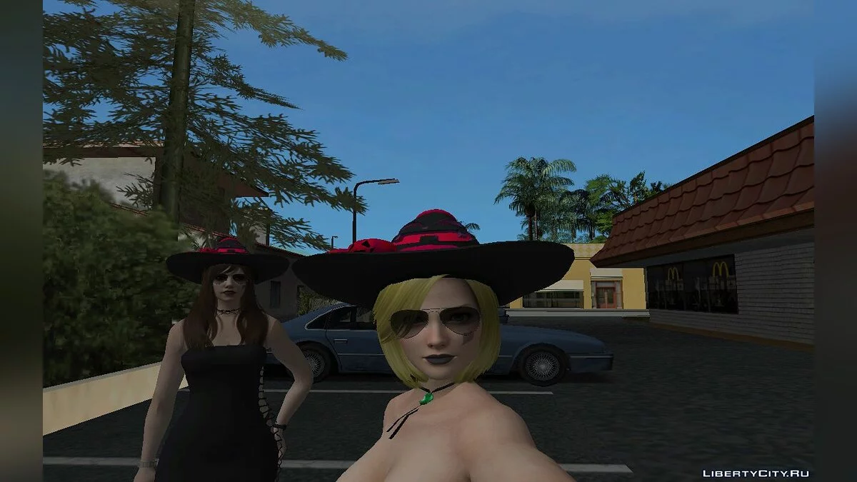 Тина Армстронг из DOA в костюме ведьмы (Хэллоуин) / GTA San Andreas