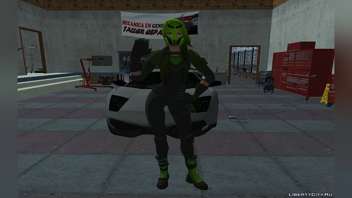 Toxin из игры Фортнайт / GTA San Andreas
