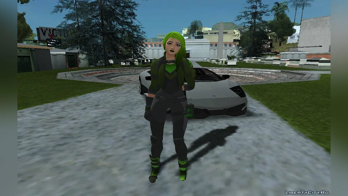 Toxin из игры Фортнайт / GTA San Andreas