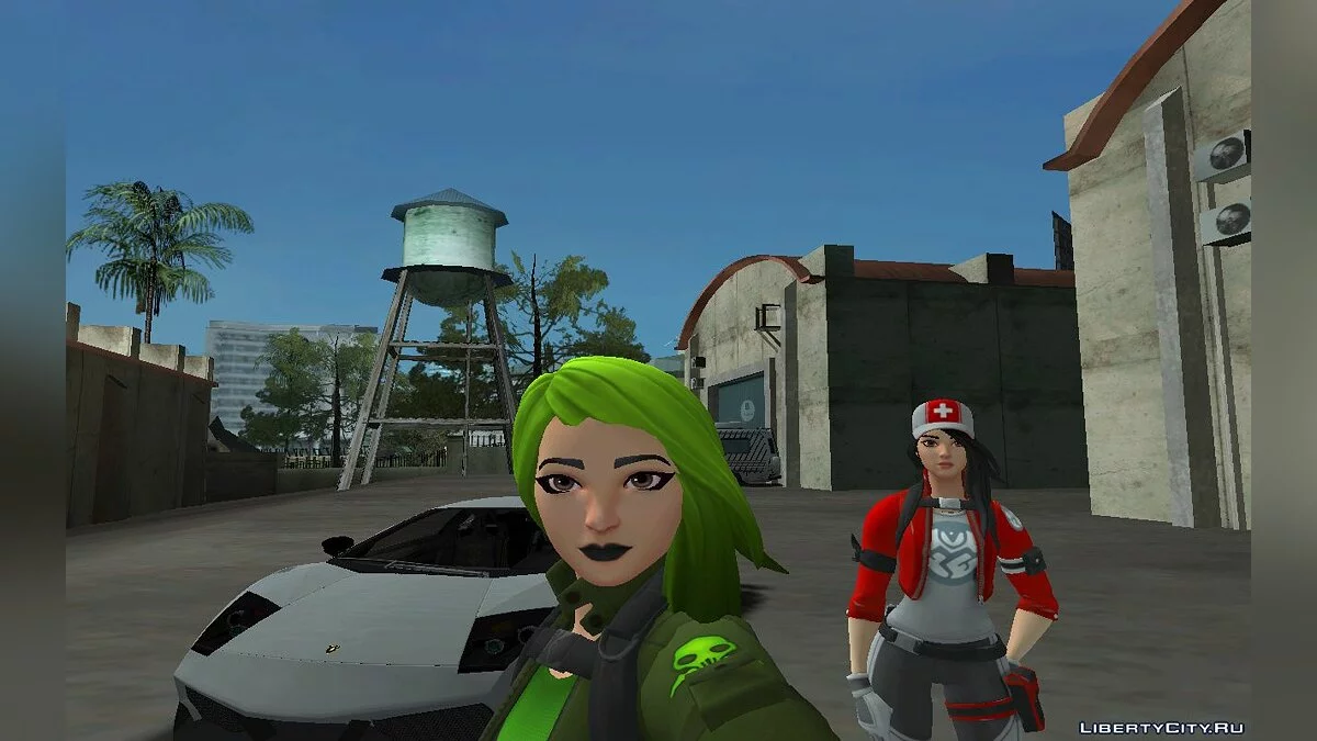 Toxin из игры Фортнайт / GTA San Andreas