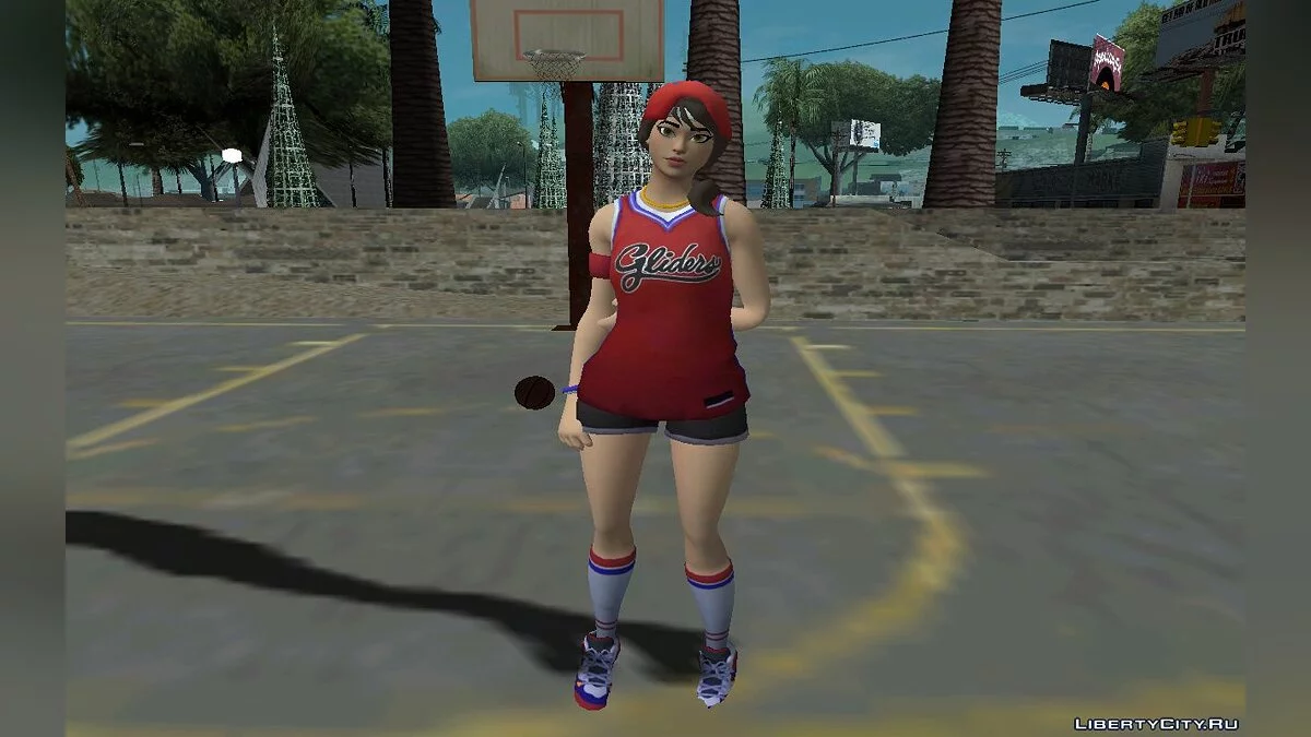 Баскетболистка из игры Фортнайт / GTA San Andreas