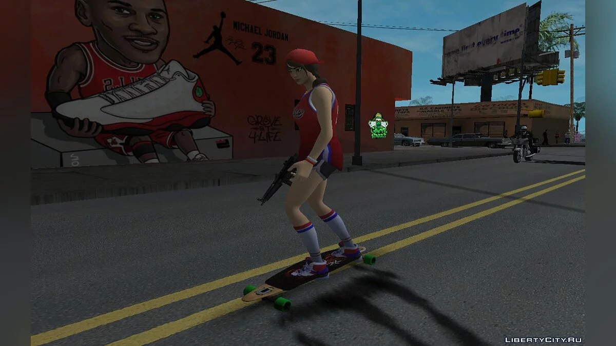 Баскетболистка из игры Фортнайт / GTA San Andreas