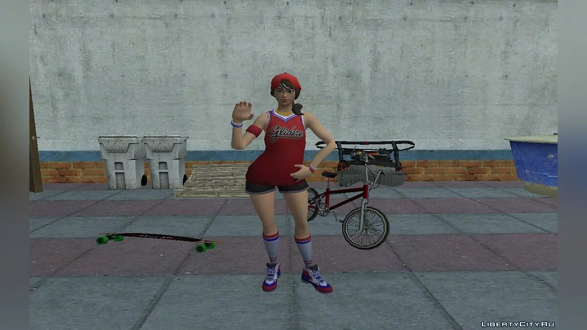 Баскетболистка из игры Фортнайт / GTA San Andreas