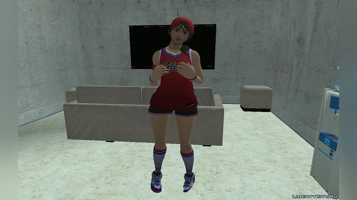 Баскетболистка из игры Фортнайт / GTA San Andreas