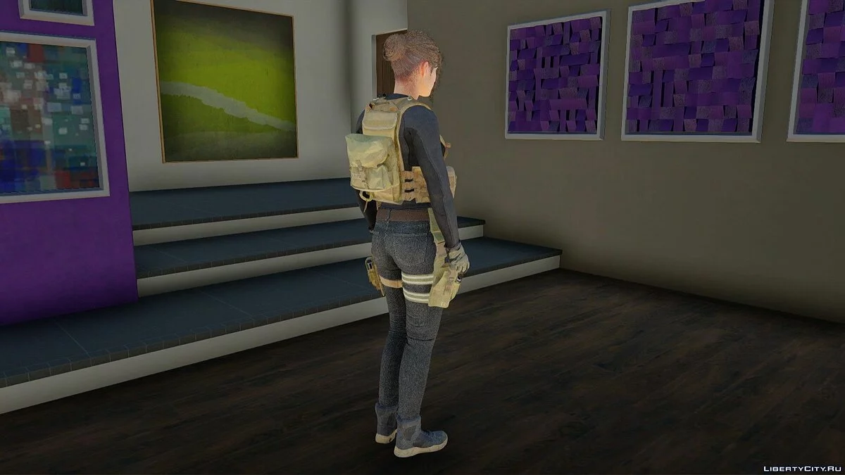 Джилл Валентайн в военной униформе / GTA San Andreas