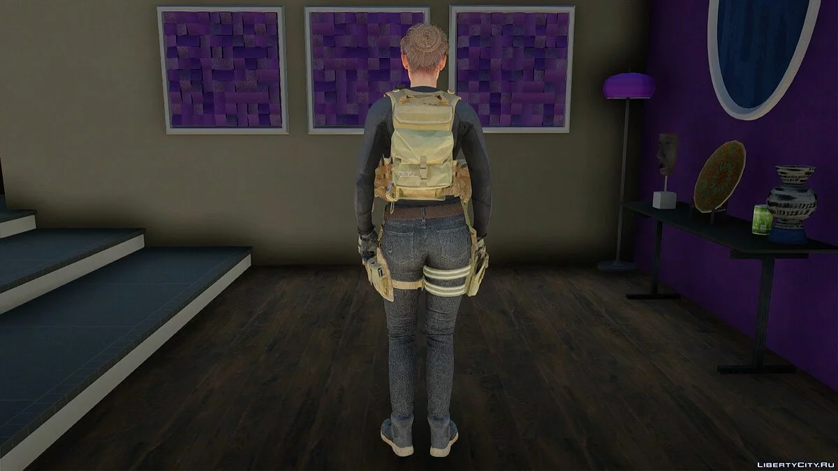 Джилл Валентайн в военной униформе / GTA San Andreas