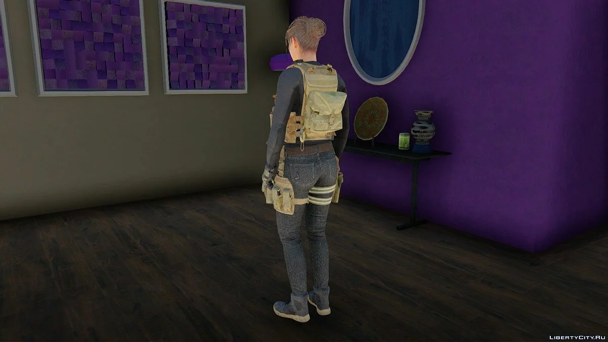 Джилл Валентайн в военной униформе / GTA San Andreas