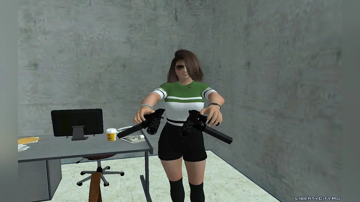 Хитоми из DOA в стильном корейском наряде / GTA San Andreas