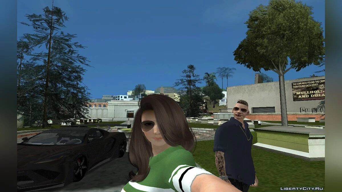 Хитоми из DOA в стильном корейском наряде / GTA San Andreas