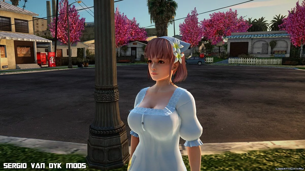 Хонока - Hohoemi Biyori SSR из Dead or Alive Xtreme Venus Vacation / GTA San Andreas