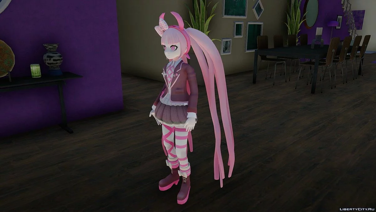 Котоко Уцуги из Danganronpa Another Episode: Ultra Despair Girls / GTA San Andreas