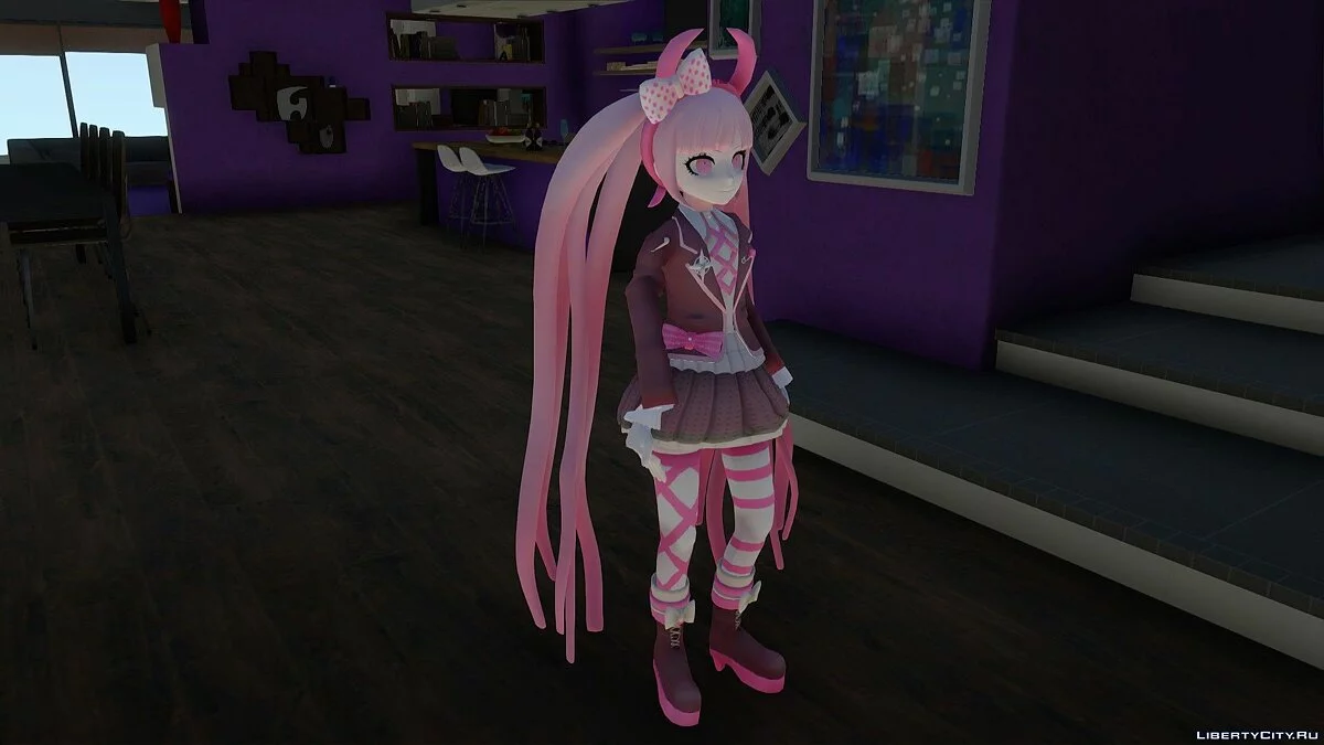 Котоко Уцуги из Danganronpa Another Episode: Ultra Despair Girls / GTA San Andreas