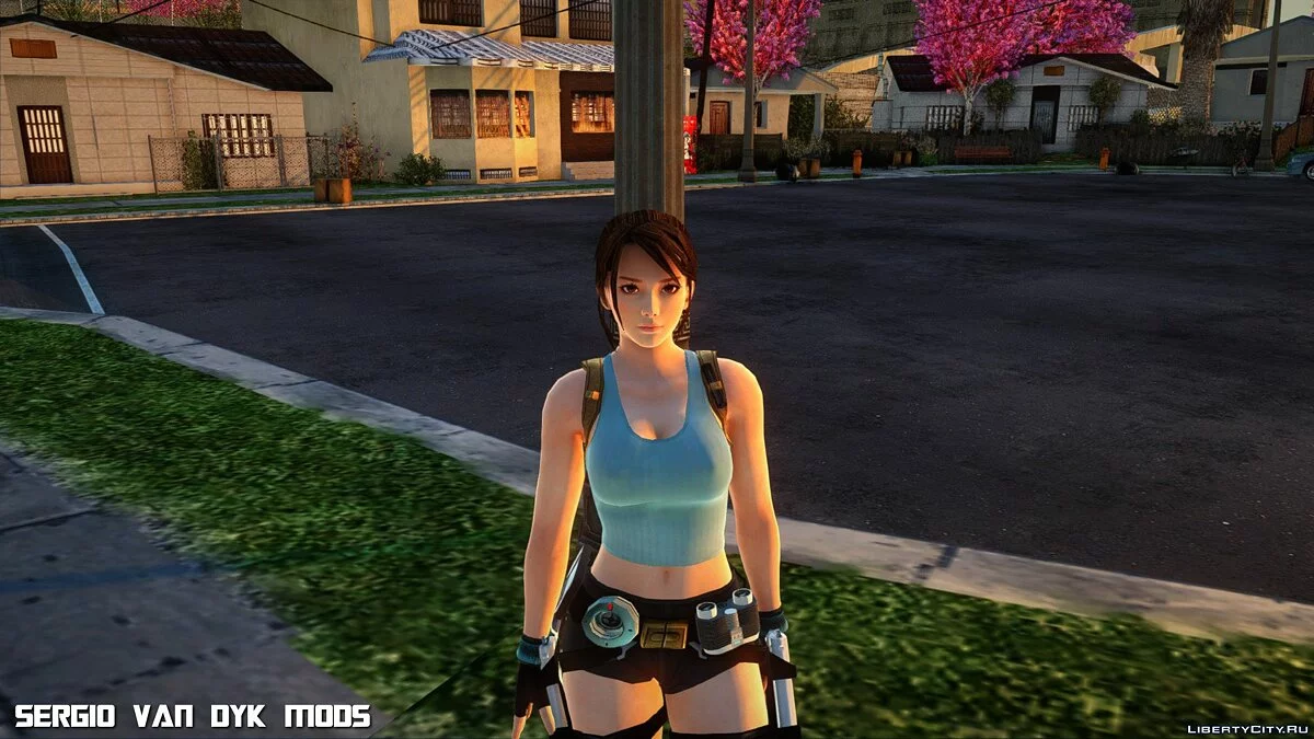 Лара Крофт (Касуми) из Tomb Raider Anniversary / GTA San Andreas