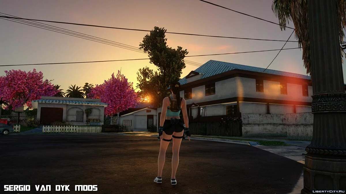 Лара Крофт (Касуми) из Tomb Raider Anniversary / GTA San Andreas