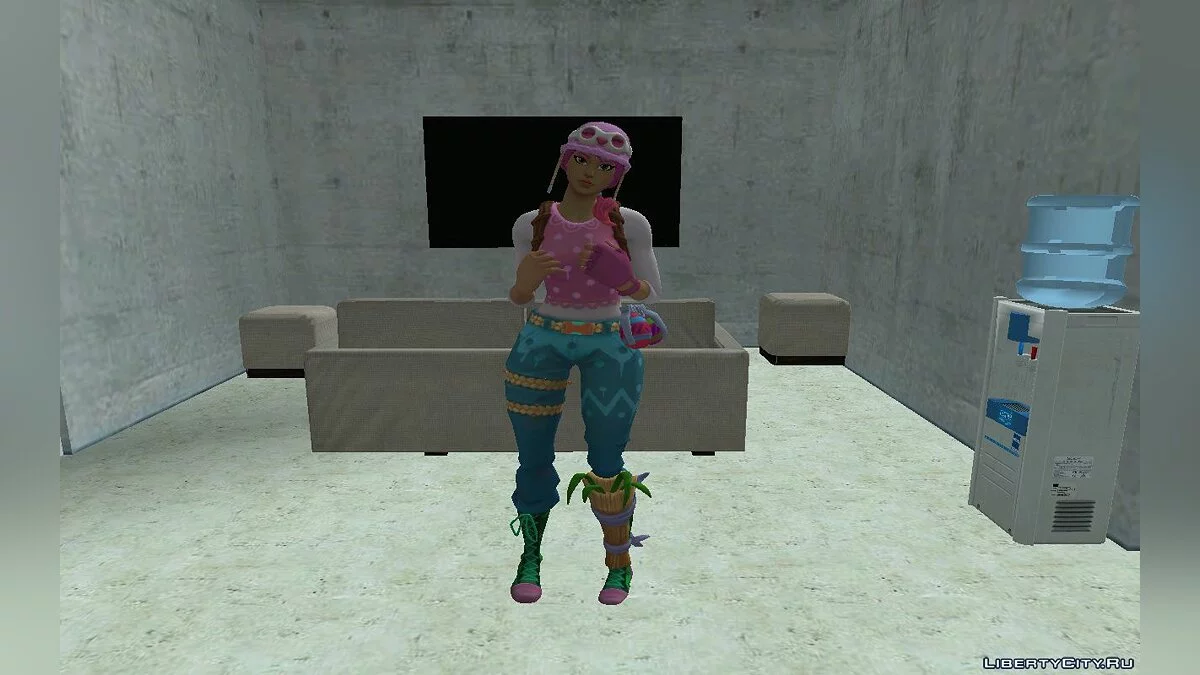 Пастель из игры Фортнайт / GTA San Andreas