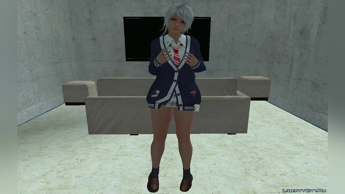 Пэтти из DOAXVV в школьной одежде / GTA San Andreas