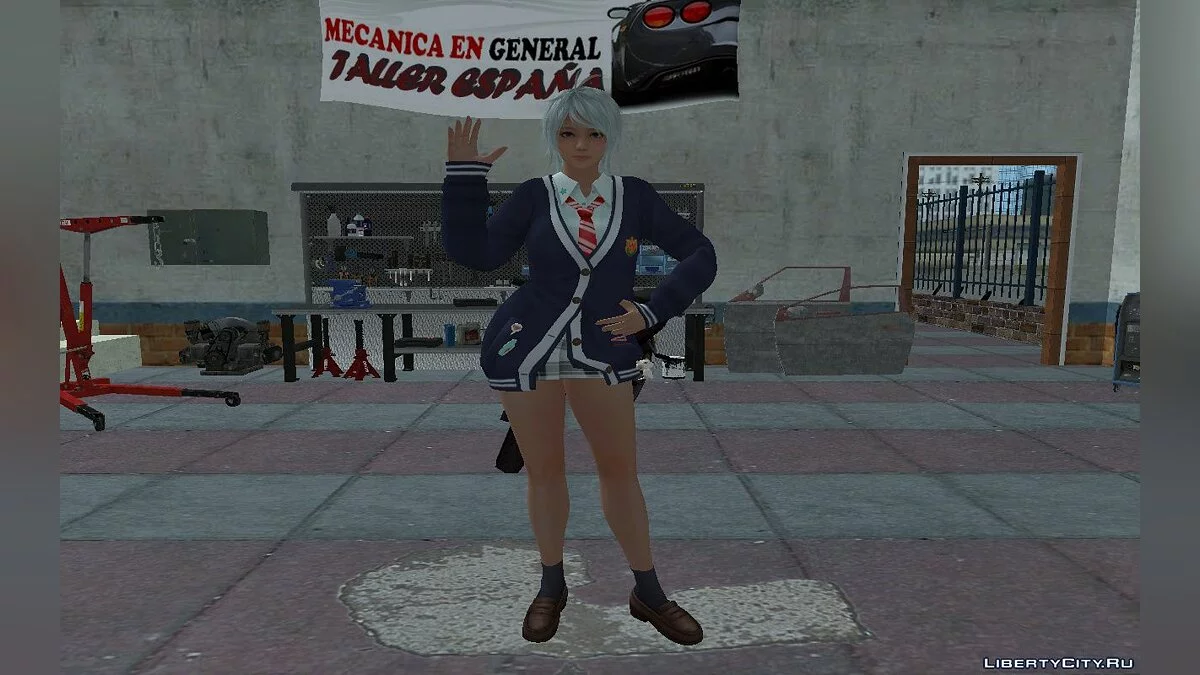Пэтти из DOAXVV в школьной одежде / GTA San Andreas