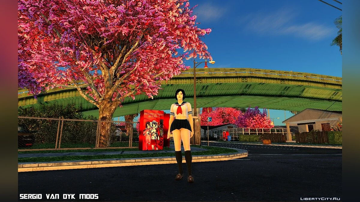 Ада Вонг в школьной форме / GTA San Andreas